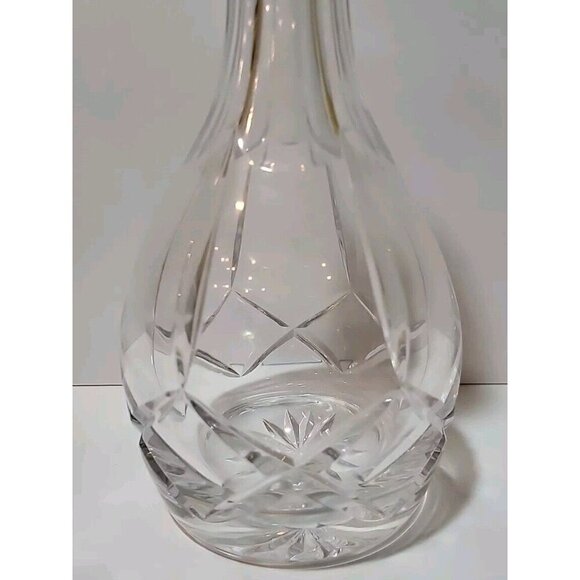 Vintage Atlantis Full Lead Crystal Glass Decanter And Stopper 12 Inches - Picture 4 of 7